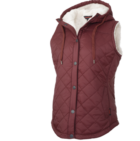 Tough Duck® Women’s Quilted Sherpa Lined Vest WV10