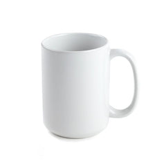 15oz White Ceramic Mug