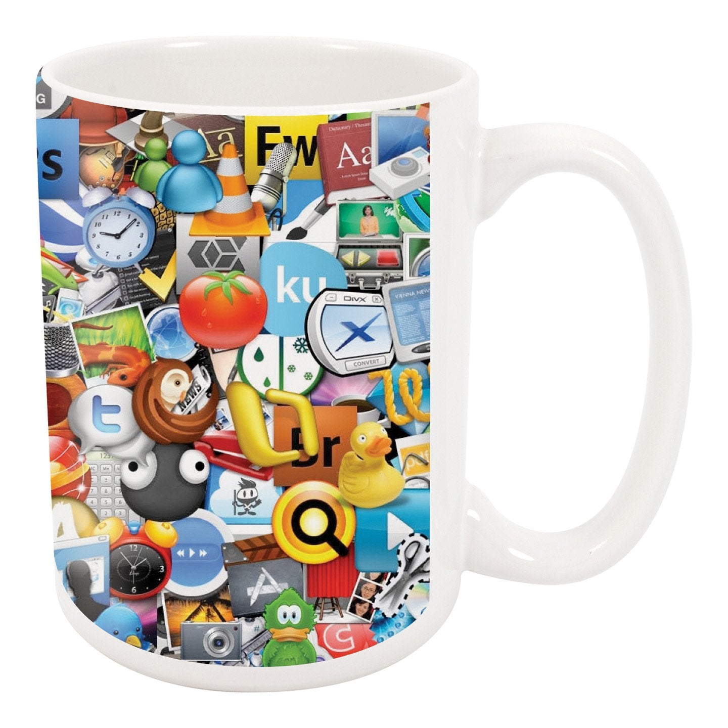 15oz White Ceramic Mug