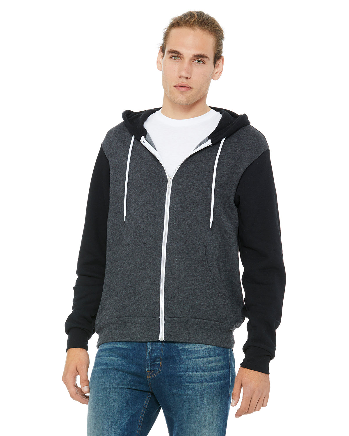Bella+Canvas® Unisex Poly-Cotton Fleece Full-Zip Hoodie 3739