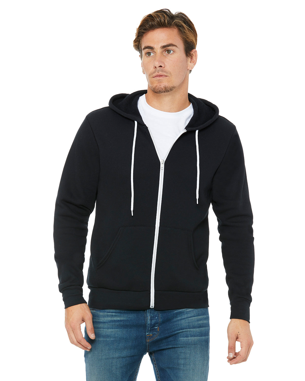 Bella+Canvas® Unisex Poly-Cotton Fleece Full-Zip Hoodie 3739