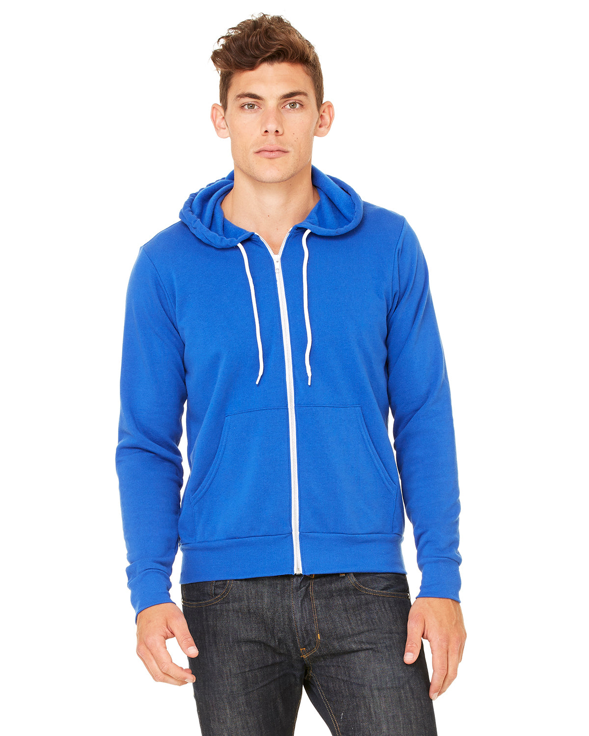 Bella+Canvas® Unisex Poly-Cotton Fleece Full-Zip Hoodie 3739