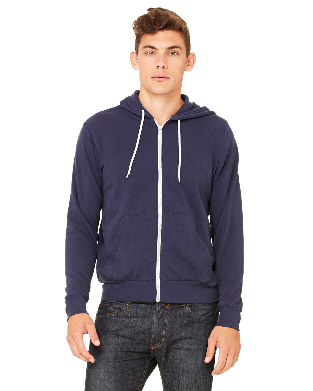 Bella+Canvas® Unisex Poly-Cotton Fleece Full-Zip Hoodie 3739