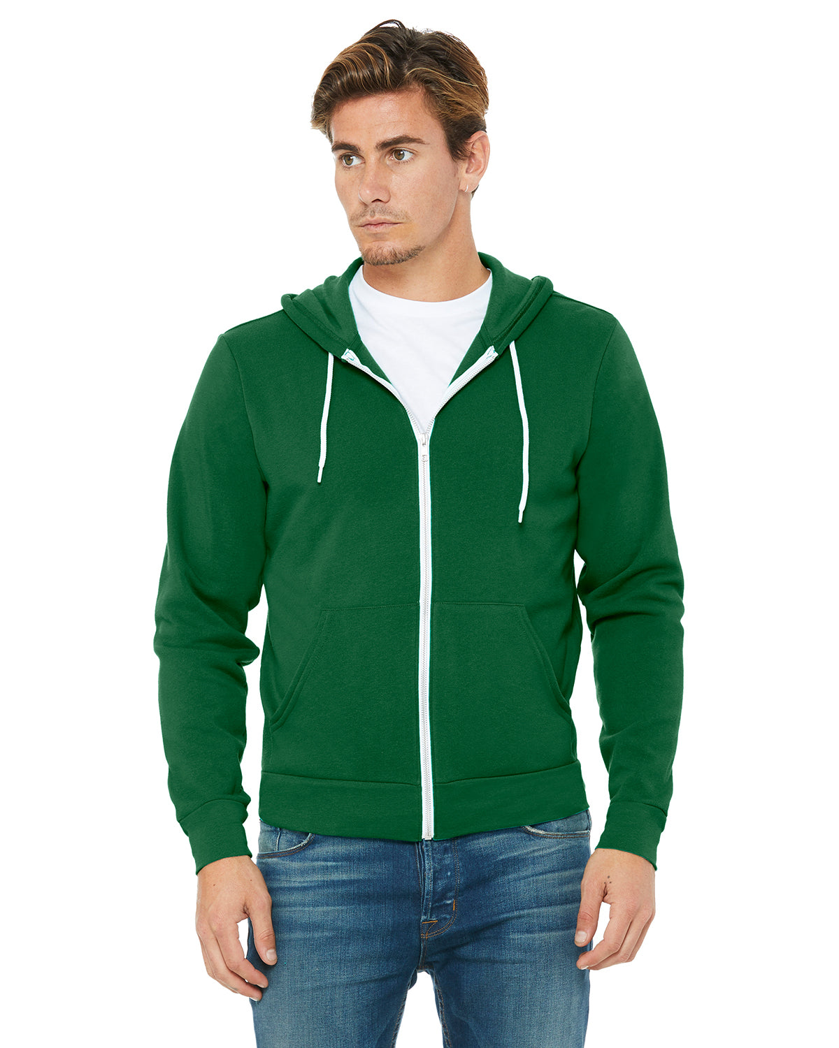 Bella+Canvas® Unisex Poly-Cotton Fleece Full-Zip Hoodie 3739