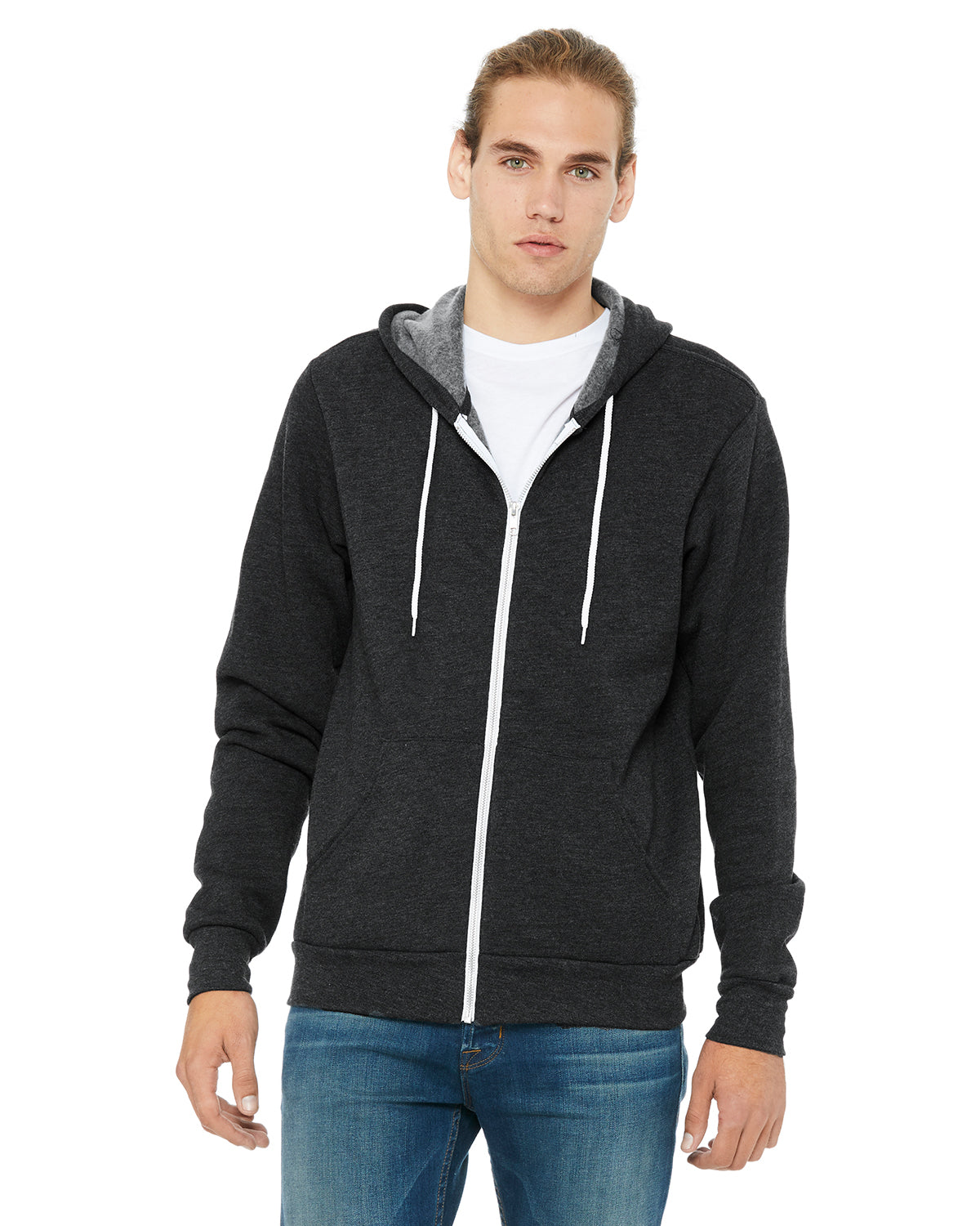 Bella+Canvas® Unisex Poly-Cotton Fleece Full-Zip Hoodie 3739