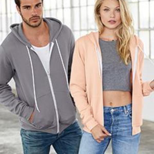 Bella+Canvas® Unisex Poly-Cotton Fleece Full-Zip Hoodie 3739