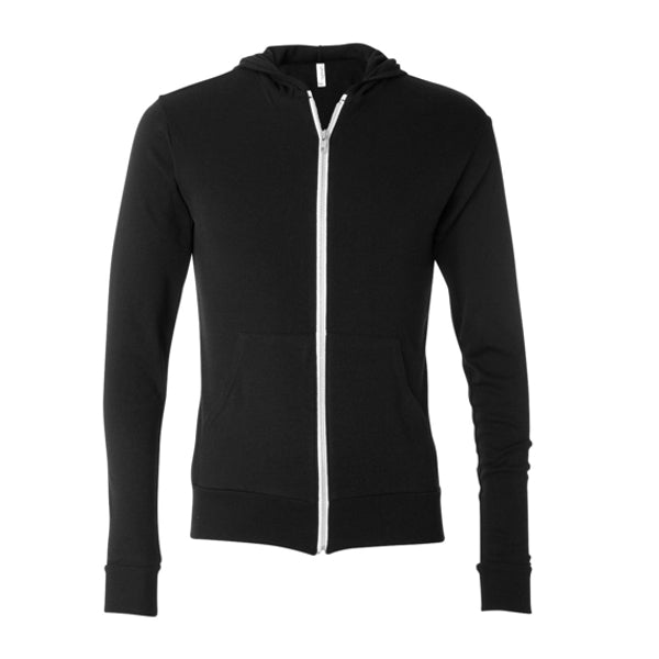 Bella+Canvas® Unisex Triblend Full-Zip Lightweight Hoodie 3939