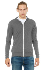 Bella+Canvas® Unisex Triblend Full-Zip Lightweight Hoodie 3939