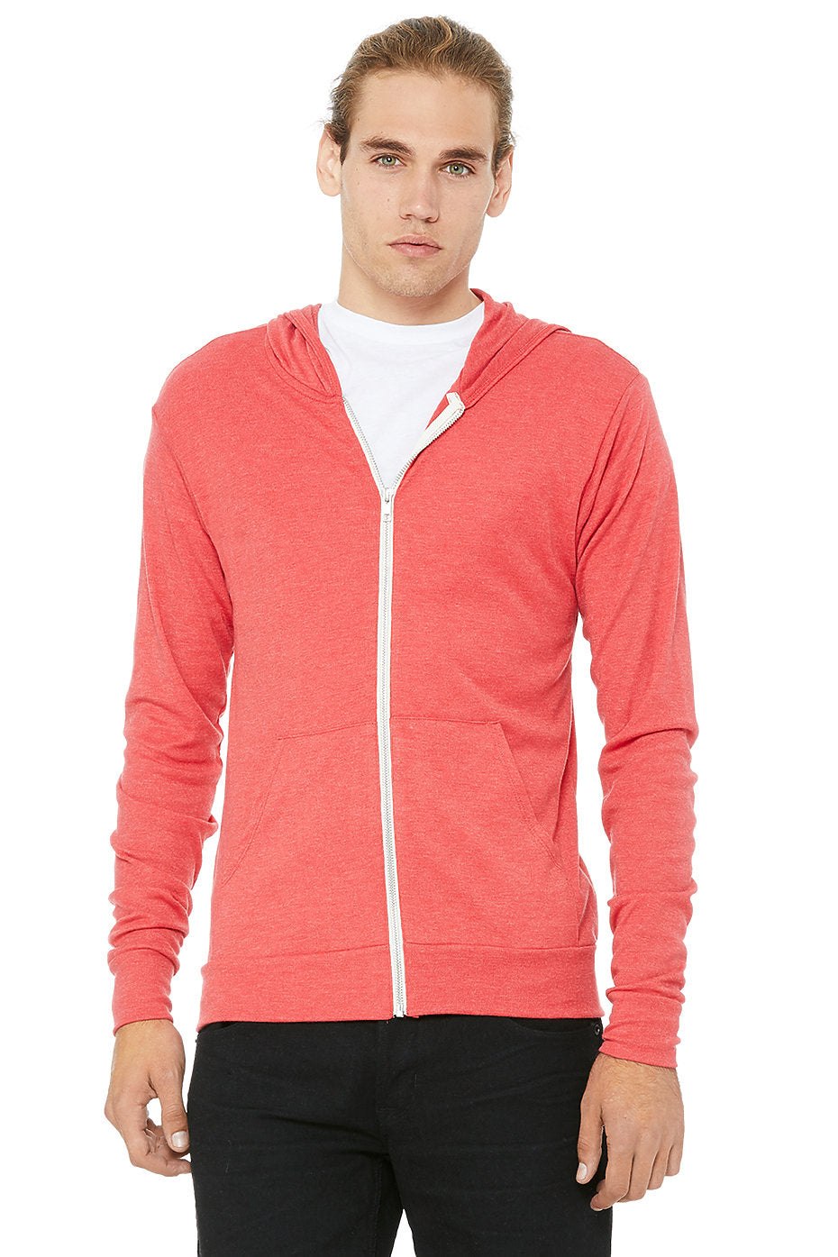 Bella+Canvas® Unisex Triblend Full-Zip Lightweight Hoodie 3939