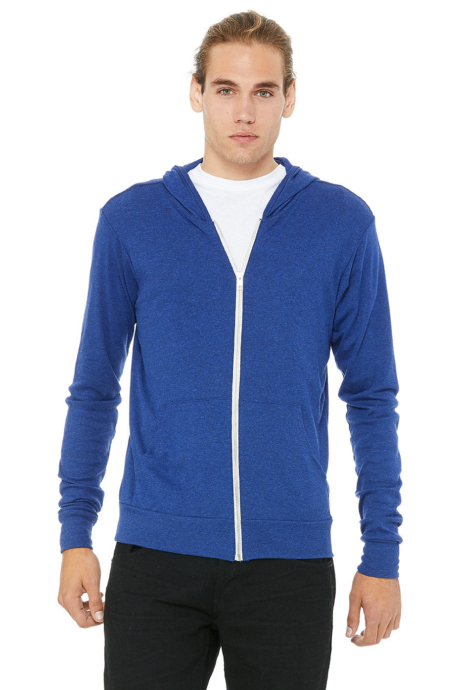 Bella+Canvas® Unisex Triblend Full-Zip Lightweight Hoodie 3939