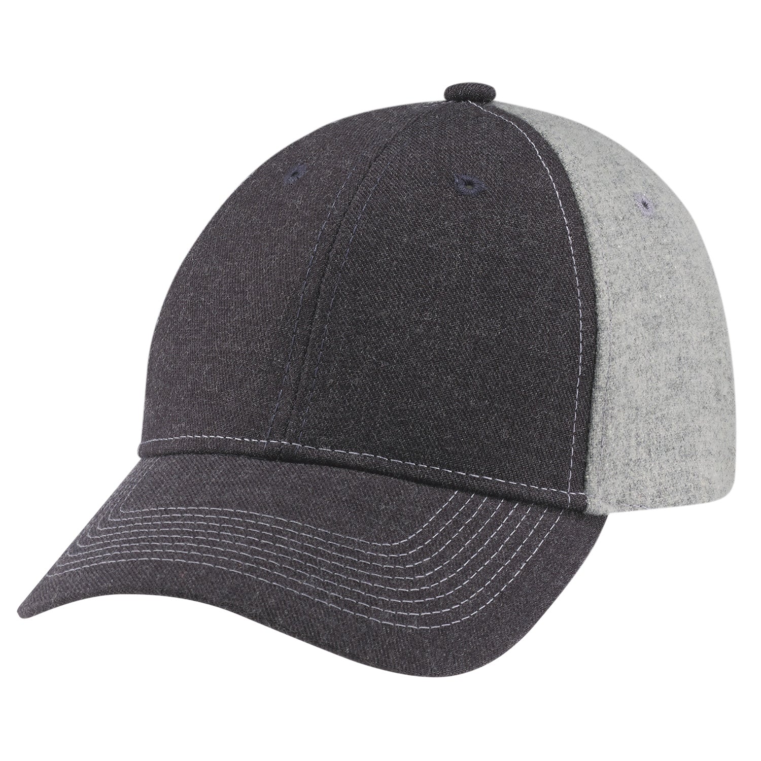 AJM 6-Panel Wool Serge Heather