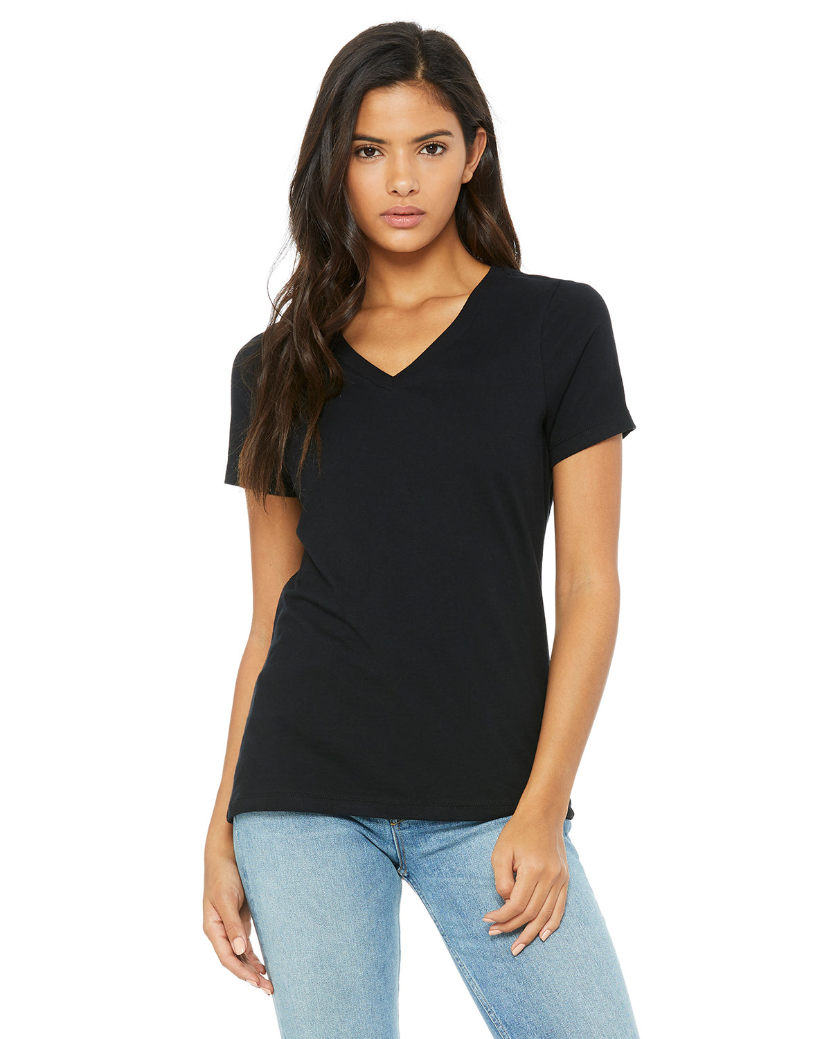 Bella+Canvas® Ladies' Relaxed Jersey Short-Sleeve V-Neck T-Shirt 6405