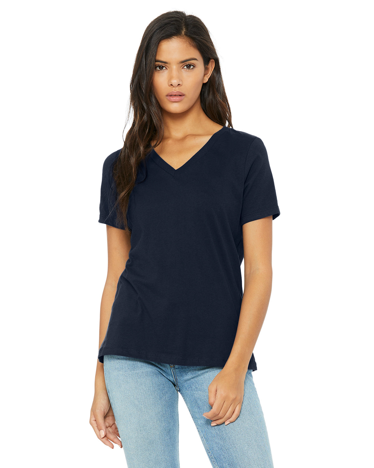 Bella+Canvas® Ladies' Relaxed Jersey Short-Sleeve V-Neck T-Shirt 6405