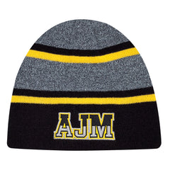 AJM Acrylic Board Toque, Heather/Stripe rib knit 9M039M