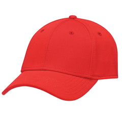 AJM Deluxe Polyester 6 Panel Constructed Contour Cap with elasticized sweatband