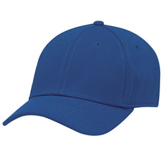 AJM Deluxe Polyester 6 Panel Constructed Contour Cap with elasticized sweatband