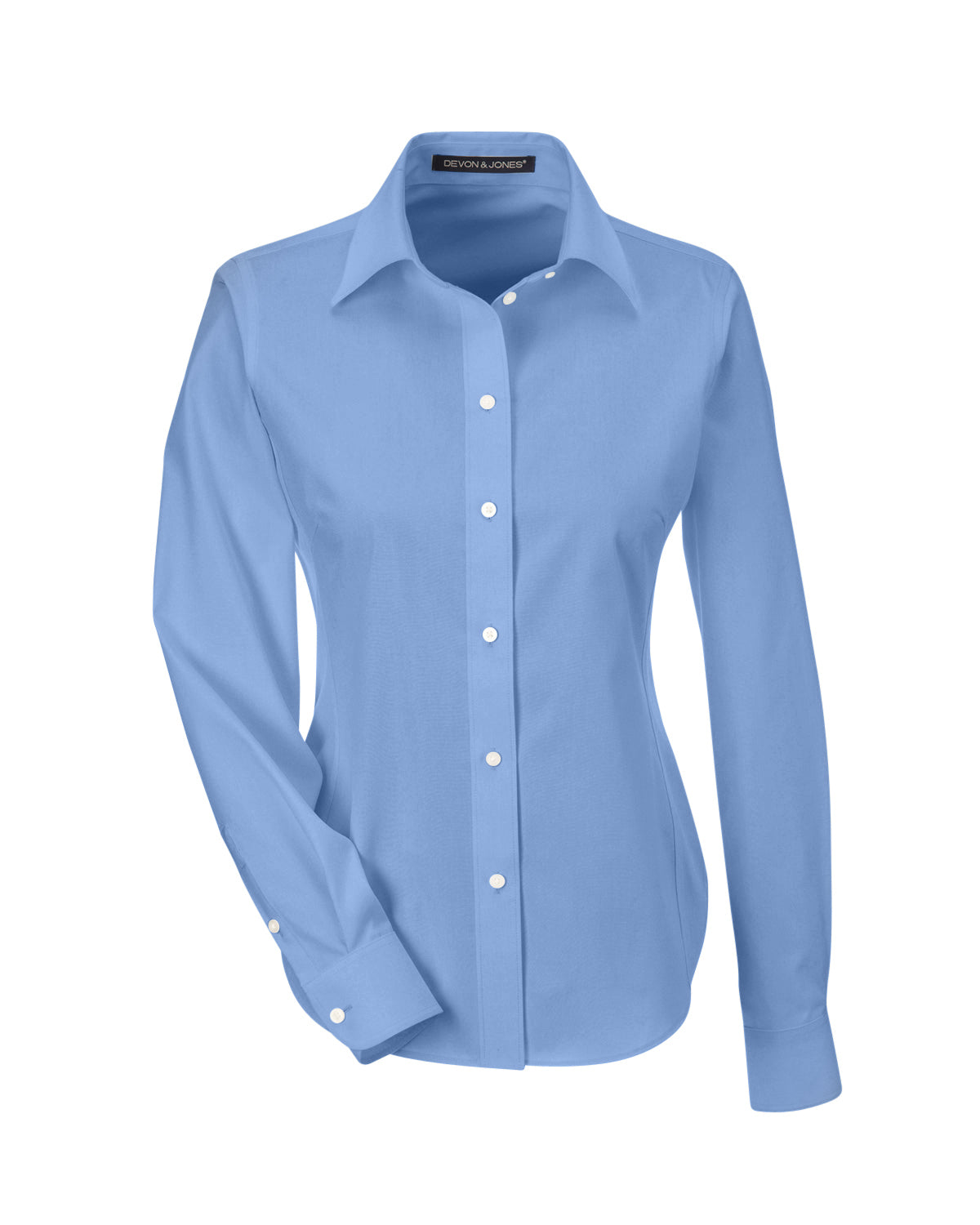 Devon & Jones Ladies' Crown Woven Collection™ Solid Oxford Long Sleeve