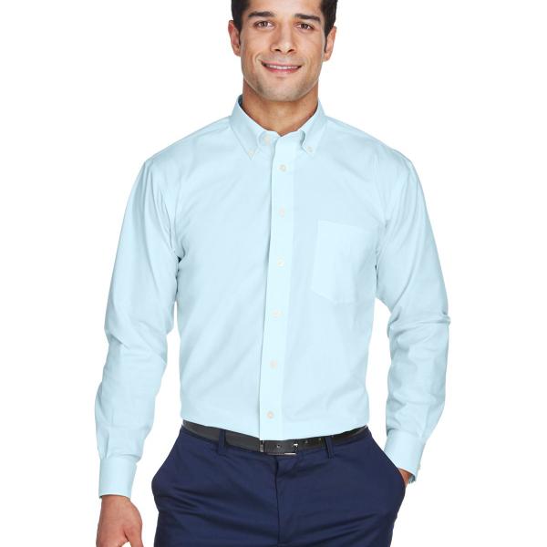 Devon & Jones Men's Crown Woven Collection™ Solid Oxford Long Sleeve