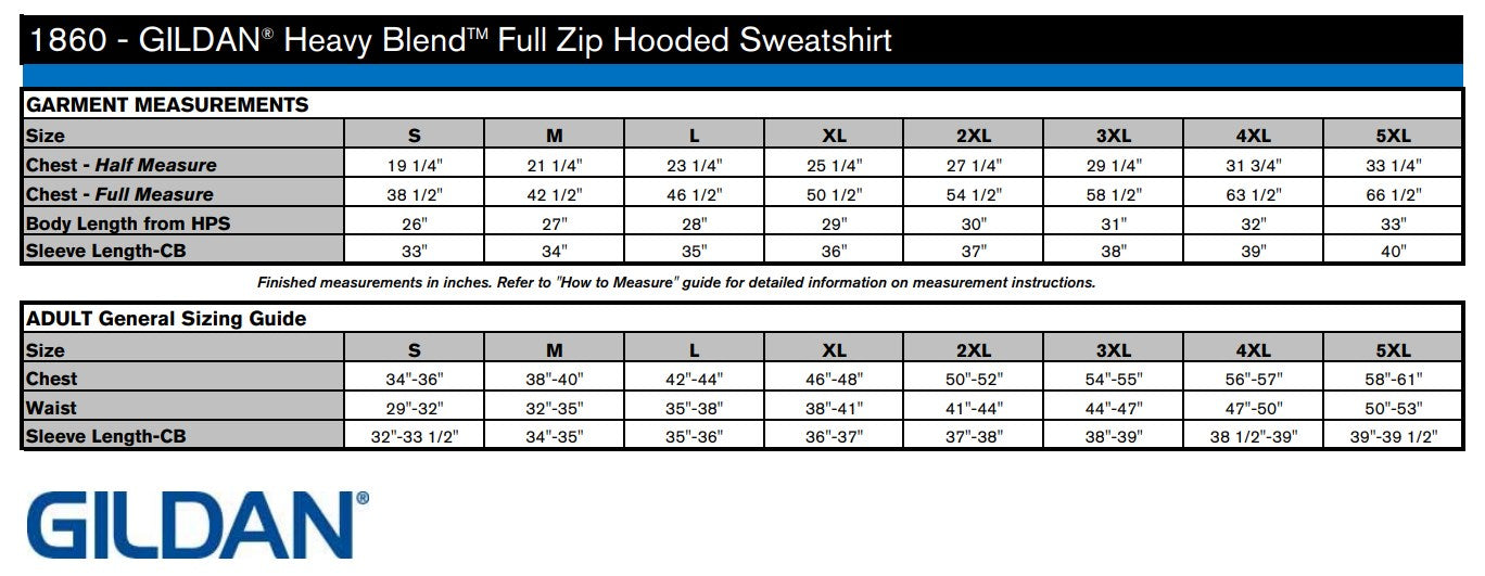 Gildan® Adult Heavy Blend™ 50/50 Full-Zip Hood