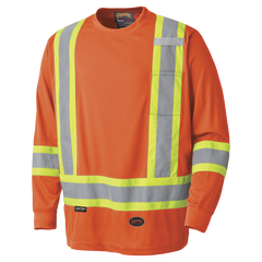 Pioneer® Hi-Viz Safety Long Sleeved Shirts Birdeye Poly 6995