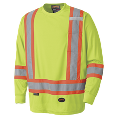 Pioneer® Hi-Viz Safety Long Sleeved Shirts Birdeye Poly 6995