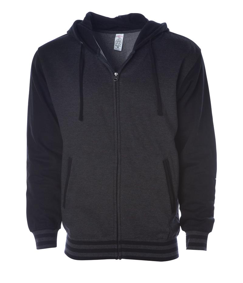 Independent Trading Unisex Varsity Zip Hood