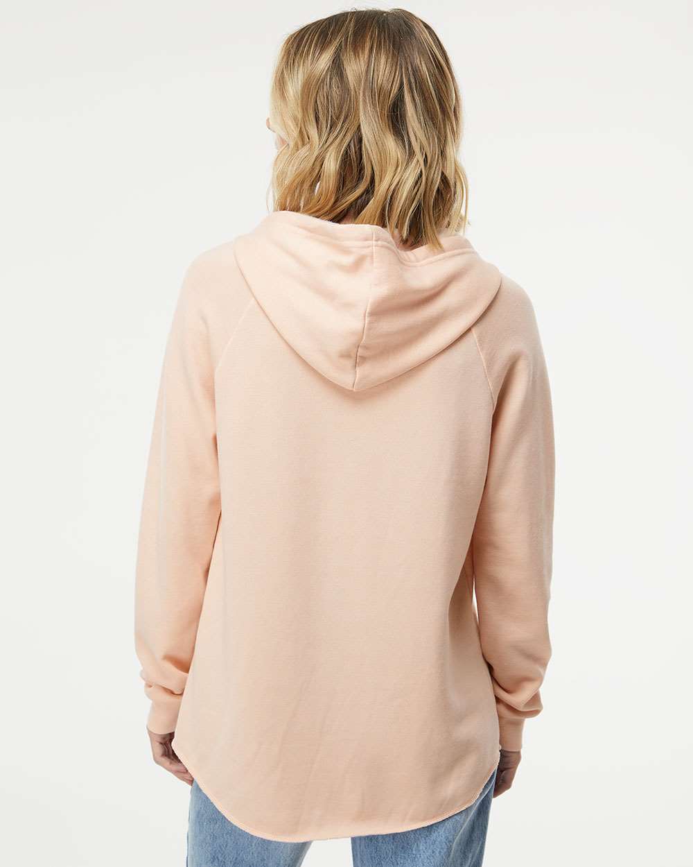 Independent Trading Women’s Lightweight California Wave Wash Hooded Sweatshirt - PRM2500