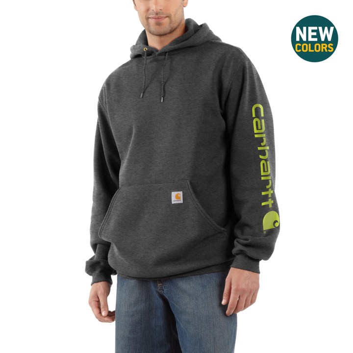 Carhartt®Midweight Signature Sleeve Logo Hooded Sweatshirt