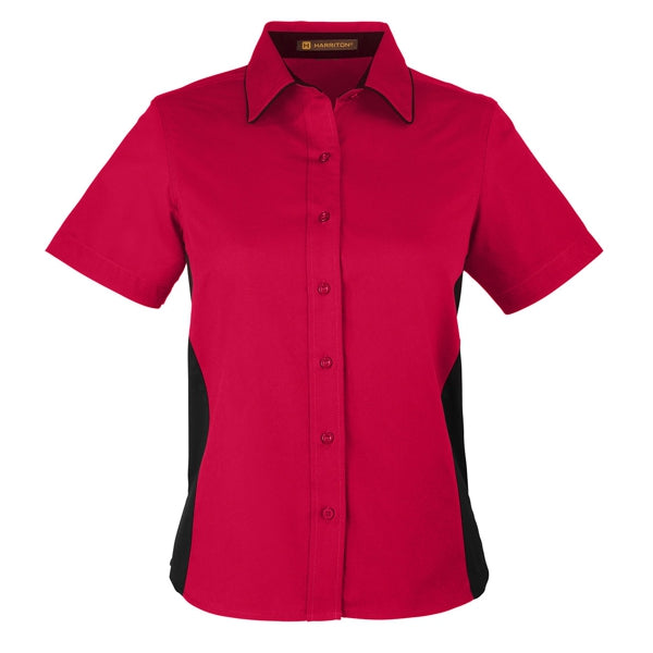 Harriton® Ladies' Flash IL Colorblock Short Sleeve Shirt