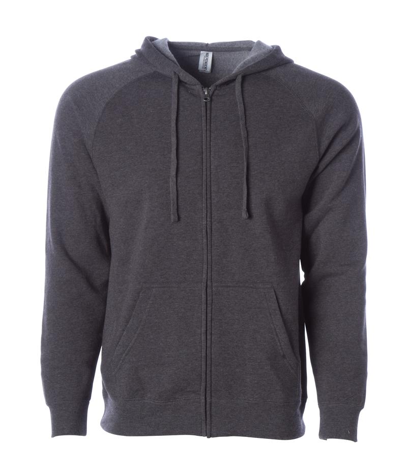 Independent Trading Unisex Special Blend Zip Hooded Raglan