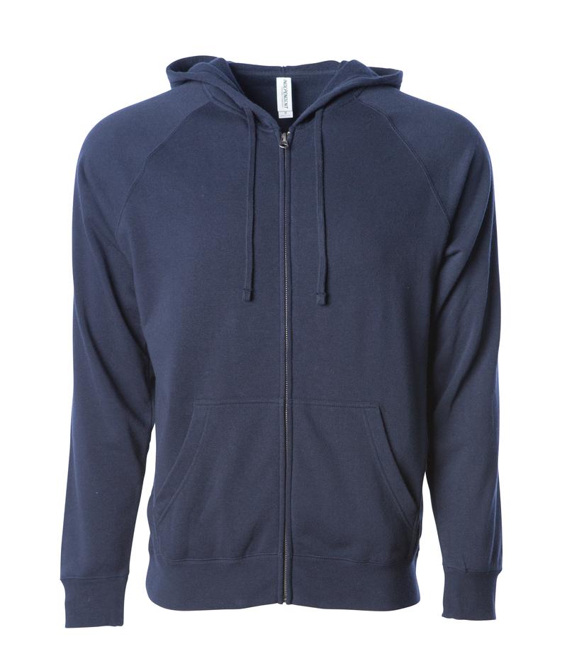 Independent Trading Unisex Special Blend Zip Hooded Raglan