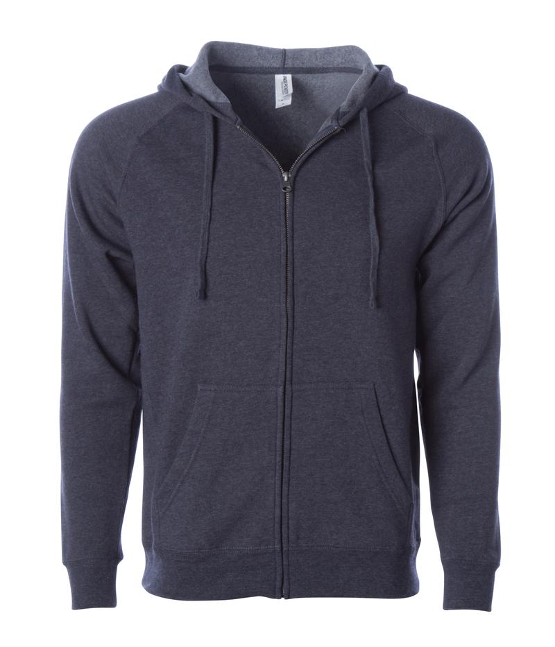 Independent Trading Unisex Special Blend Zip Hooded Raglan