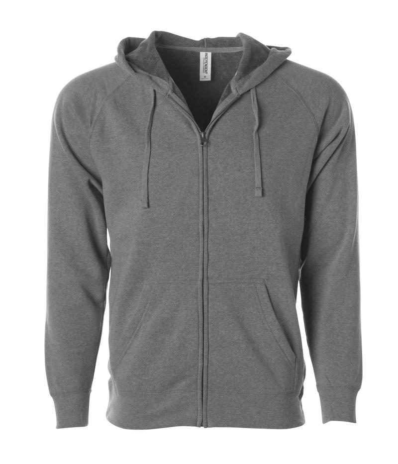 Independent Trading Unisex Special Blend Zip Hooded Raglan
