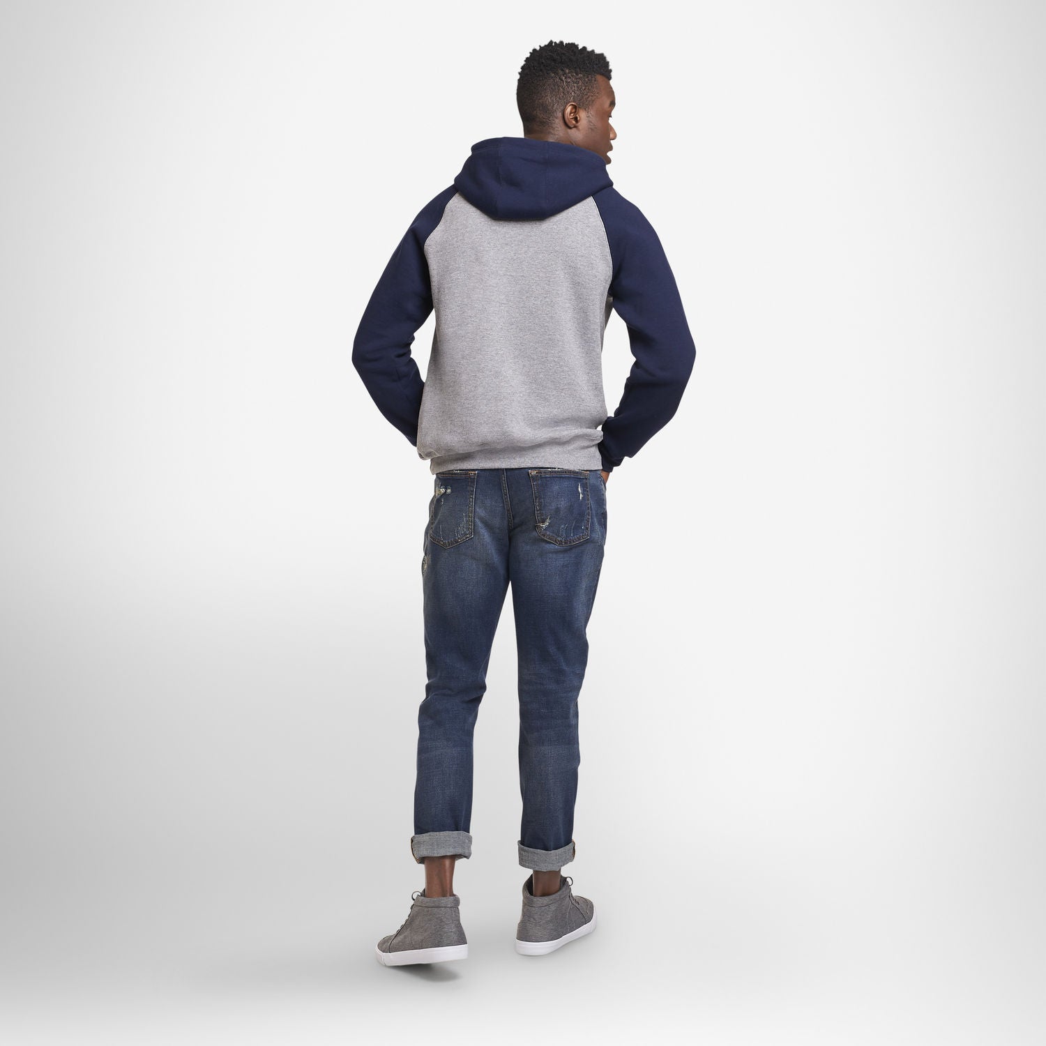 Russell Athletic Dri Power Fleece Colorblock hood