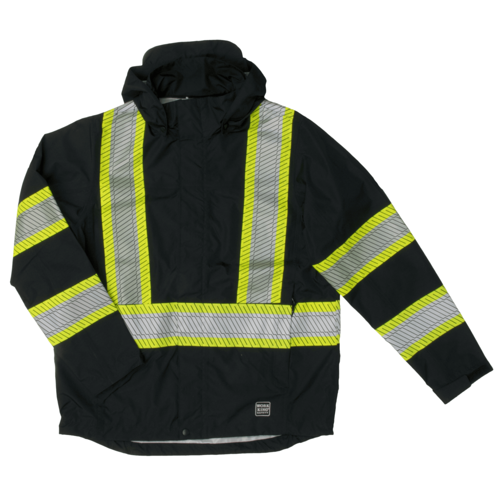 Work King® Hi-Vis Packable Rain Jacket SJ05