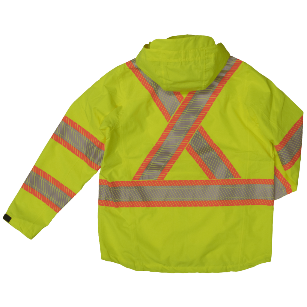 Work King® Hi-Vis Packable Rain Jacket SJ05