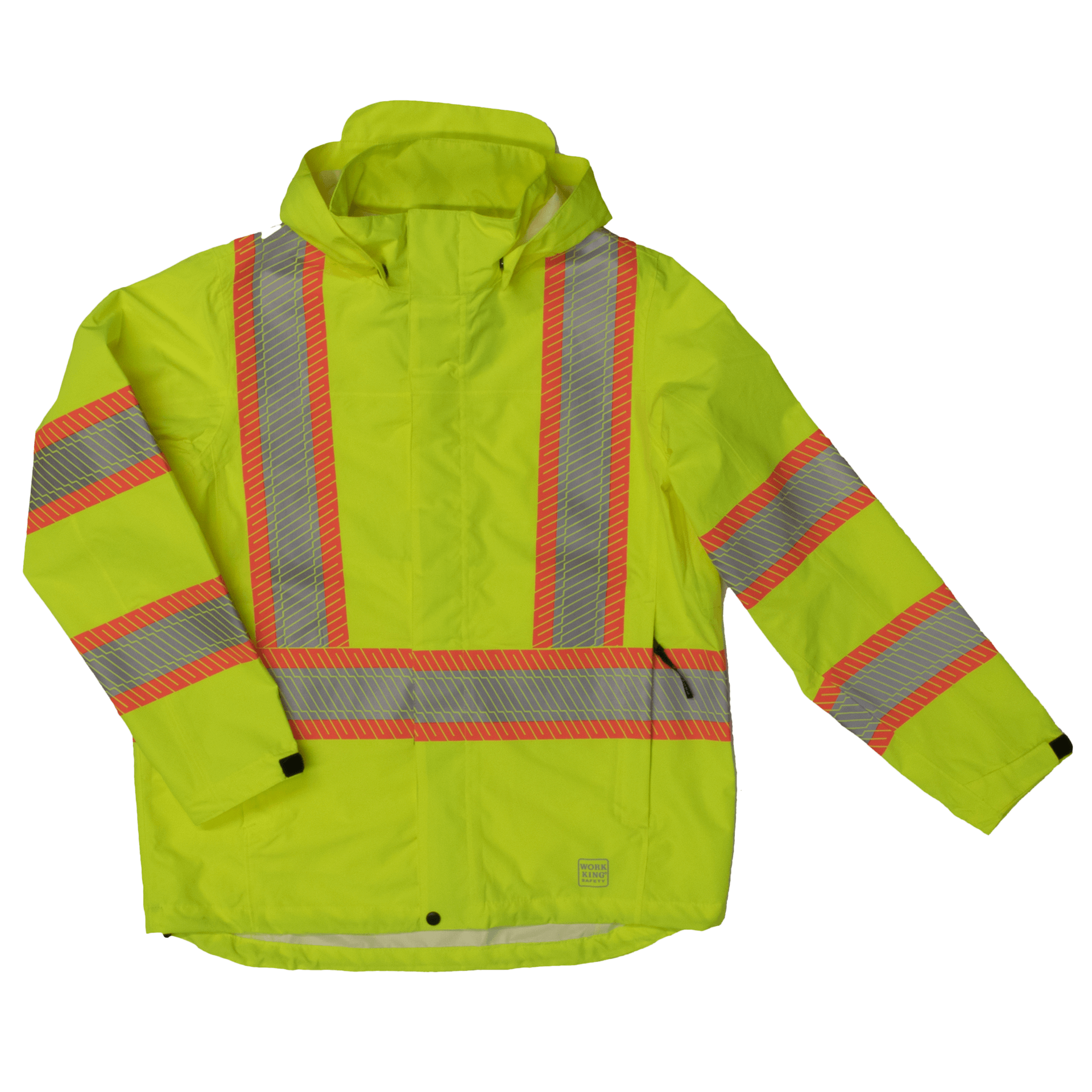 Work King® Hi-Vis Packable Rain Jacket SJ05