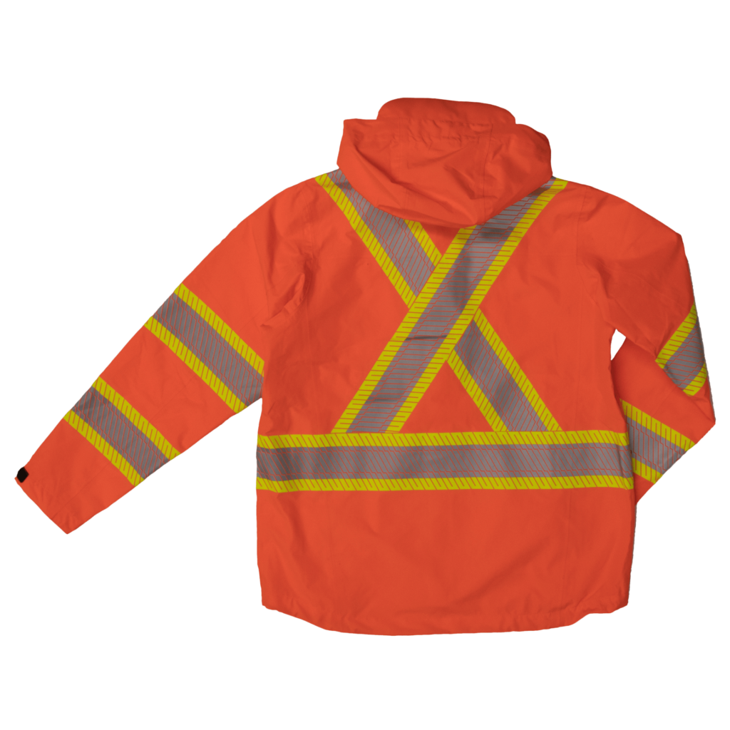 Work King® Hi-Vis Packable Rain Jacket SJ05