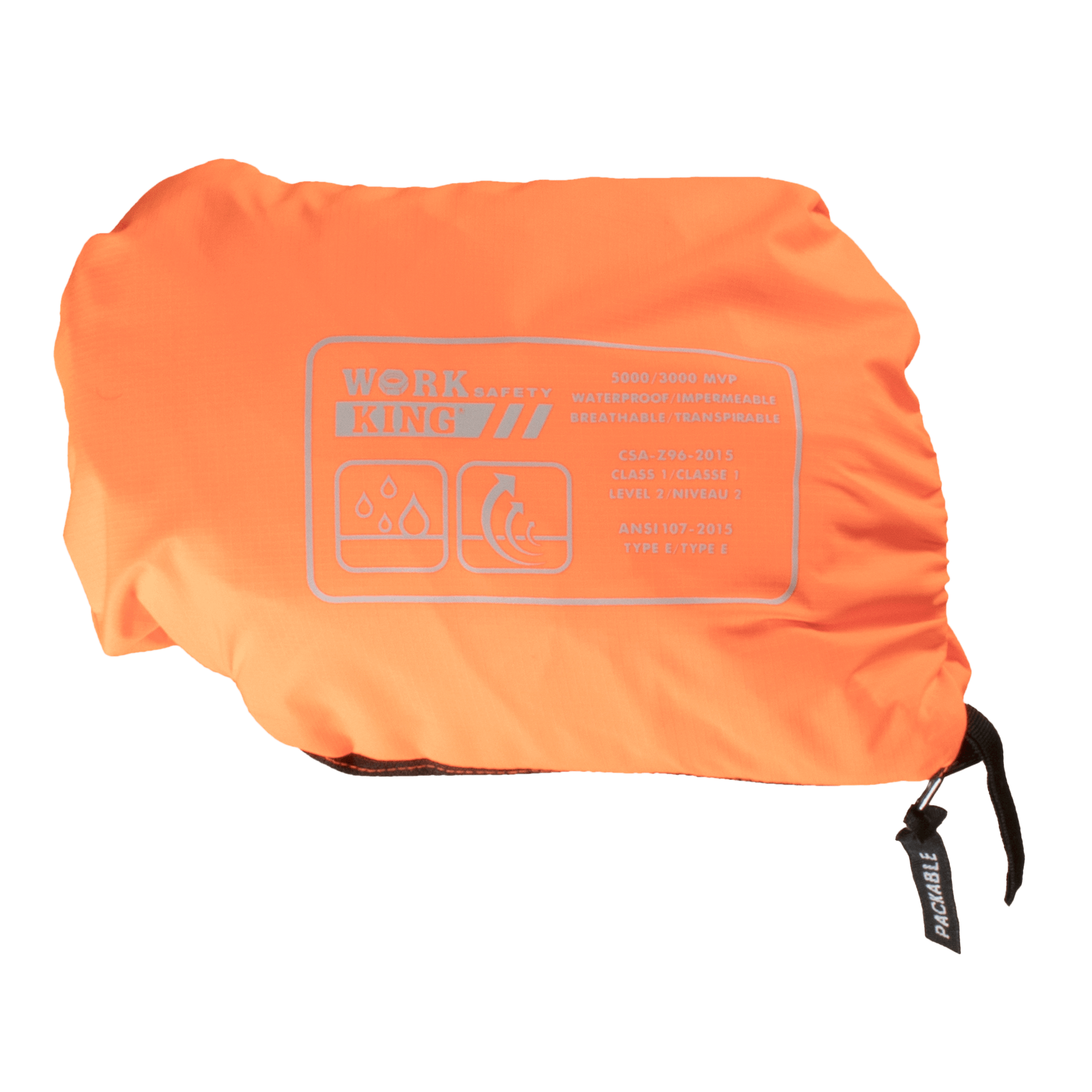 Work King® Hi-Vis Packable Rain Pant SP02
