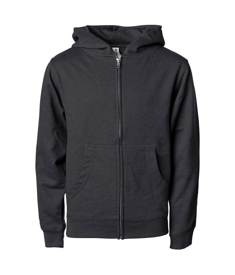 Independent Trading Midweight Zip Hooded Sweatshirt Youth