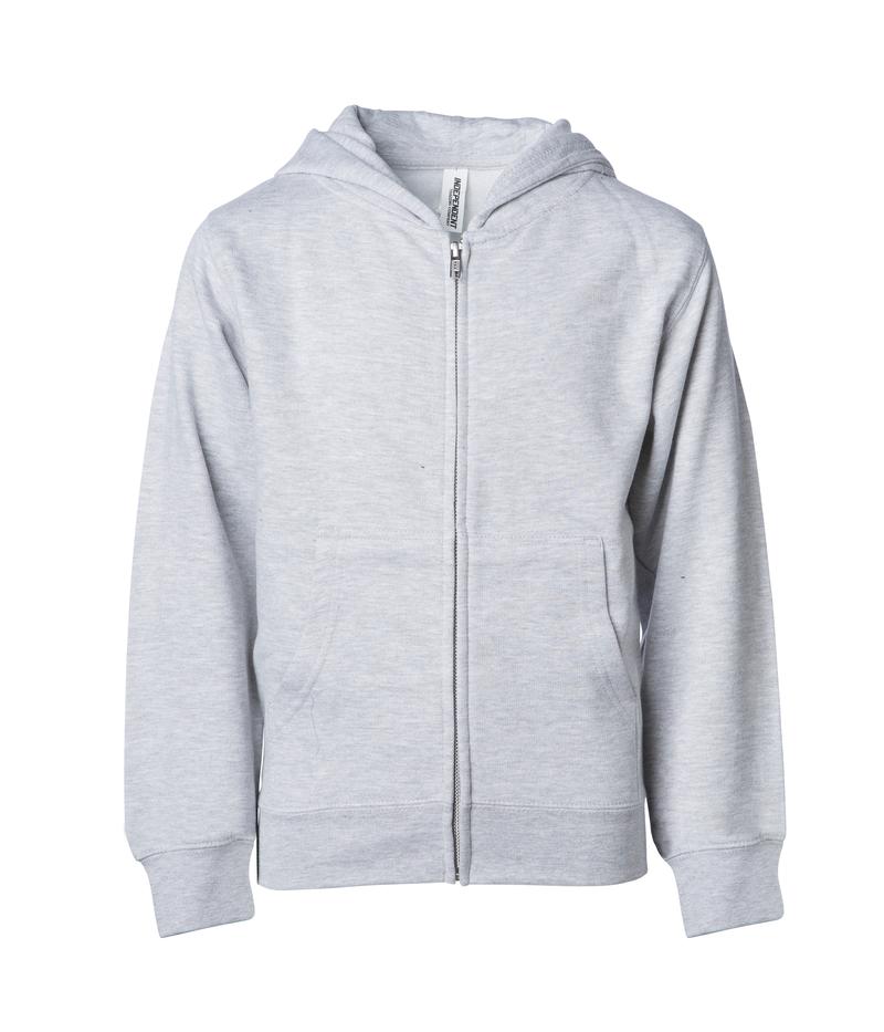 Independent Trading Midweight Zip Hooded Sweatshirt Youth