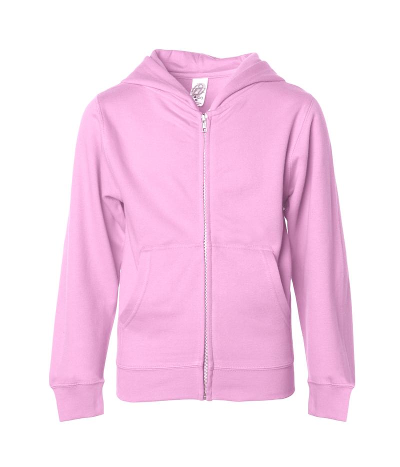 Independent Trading Midweight Zip Hooded Sweatshirt Youth