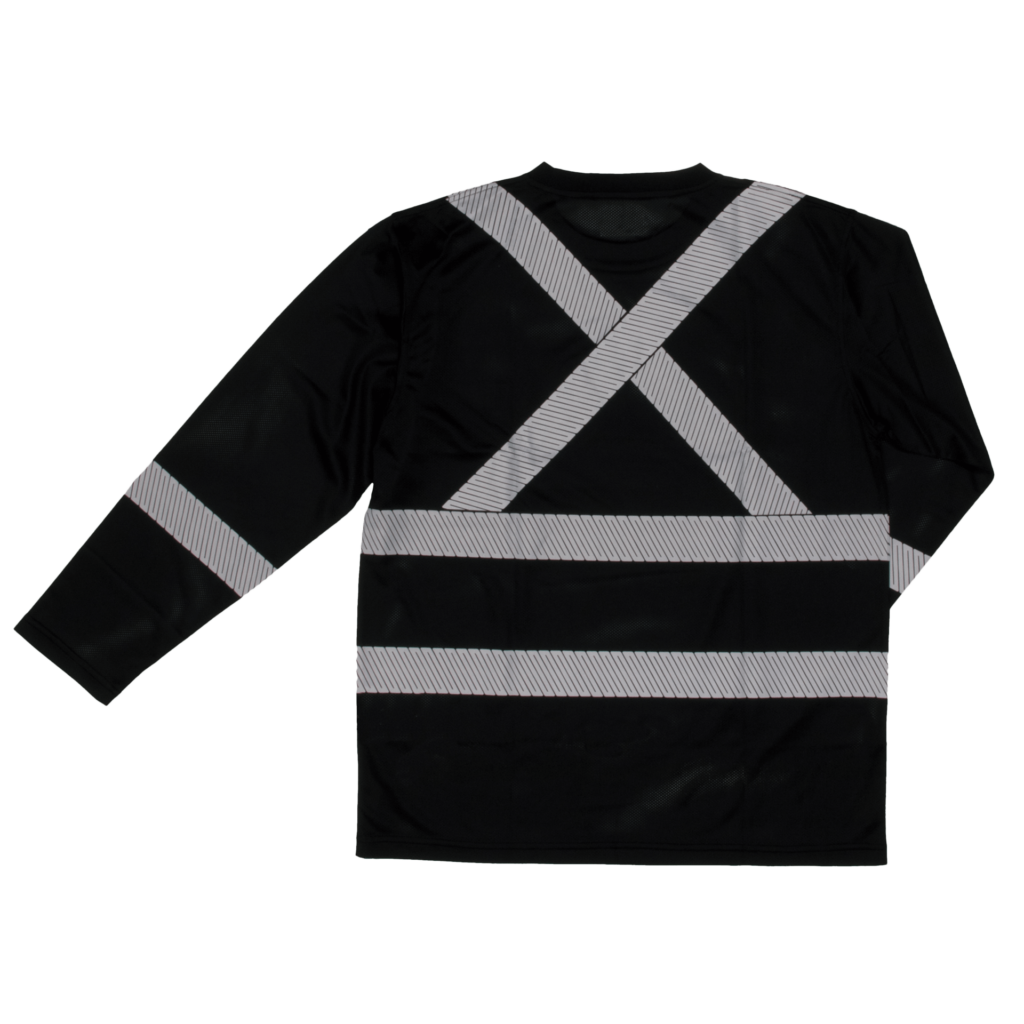 Work King® L/S Safety T-Shirt with Segmented Stripes ST08