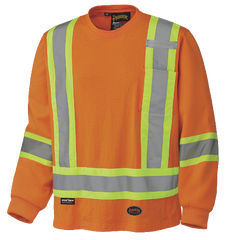 Pioneer® Hi-Viz Safety Long Sleeved Shirts 100% Cotton 6982