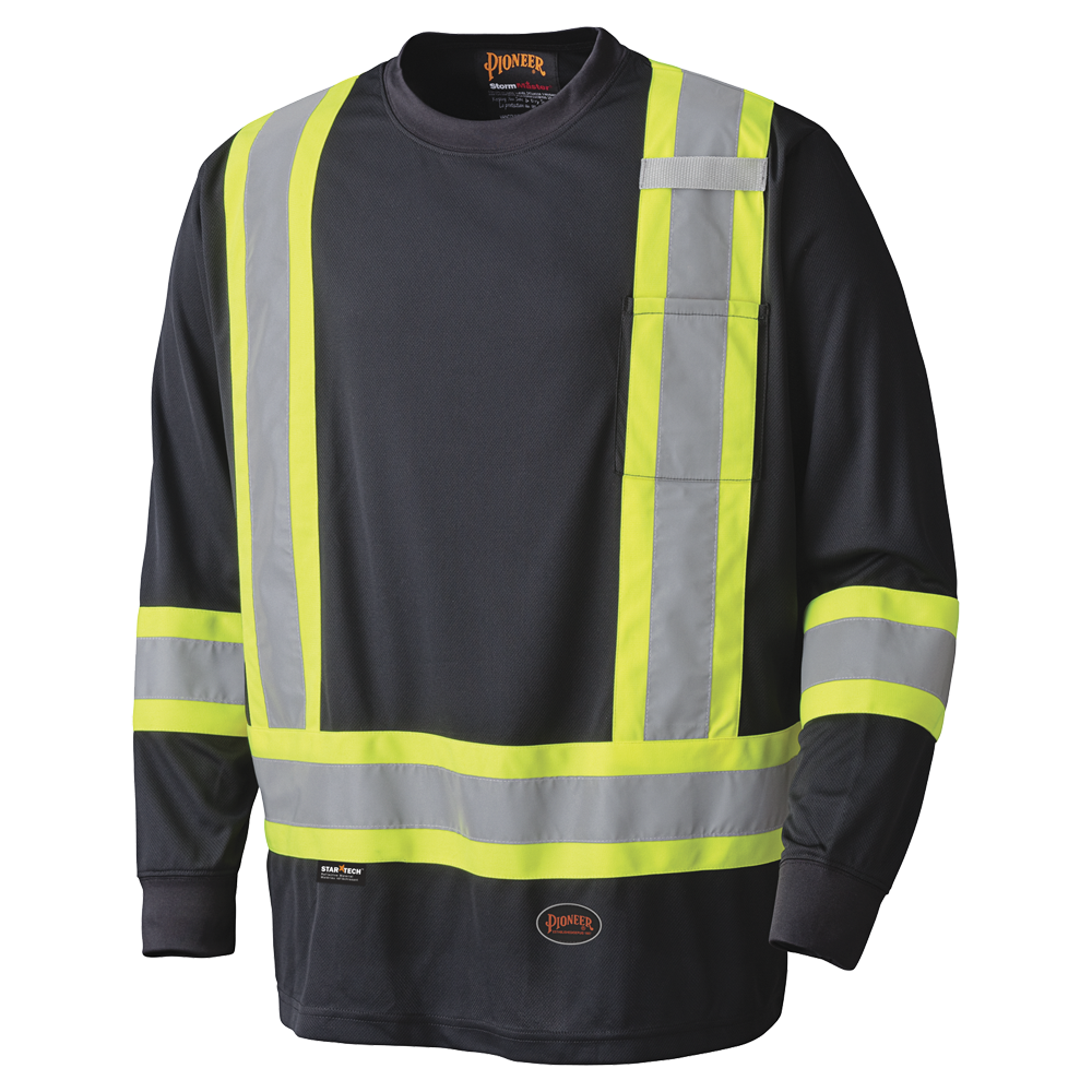 Pioneer® Hi-Viz Safety Long Sleeved Shirts Birdeye Poly 6995