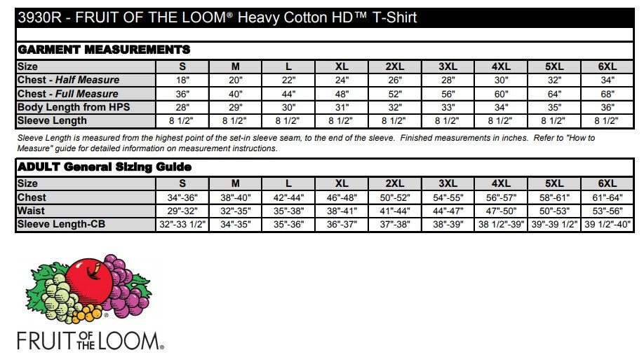 Fruit of The Looms® HD Cotton™ T-Shirt