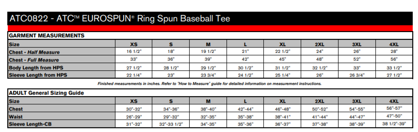ATC™ EUROSPUN® Ring Spun Baseball Tee