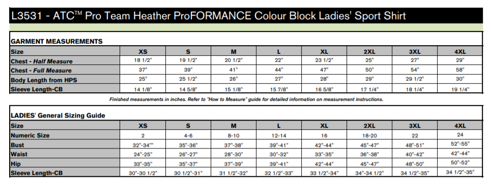 ATC™ Pro Team Womens Heather ProFormance Colour Block Sport Shirt