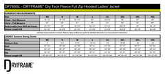 DRYFRAME® Dry Tech Fleece Full Zip Hooded Ladies' Jacket