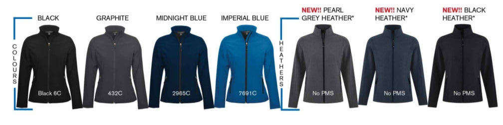Coal Harbour®EVERYDAY WATER REPELLENT SOFT SHELL LADIES' JACKET. L7603